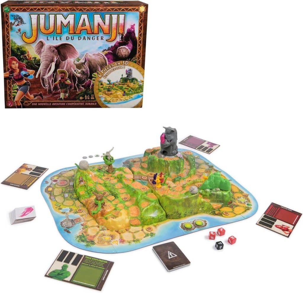 Test : spin master games jumanji l'île du danger - le jeu immersif à découvrir en famille