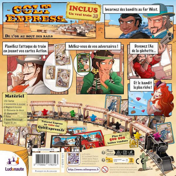 Ludonaute Jeux De Société-Colt Express, LUCOEX01FR, Multicolore