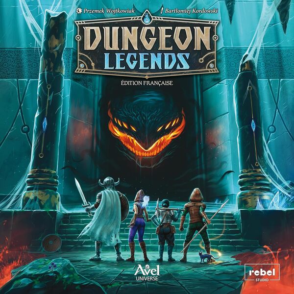 Asmodee - Rebel - DUNGEON LEGENDS - Jeux de société - Jeu de plateau - Jeu d'aventure à partir de 10 ans - 1 à 4 joueurs - 60 à 90 min - Version française