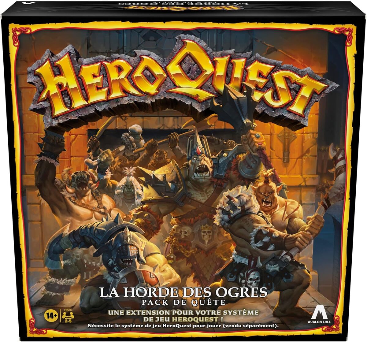 Test : avalon Hill HeroQuest - La Horde des Ogres, quête en français