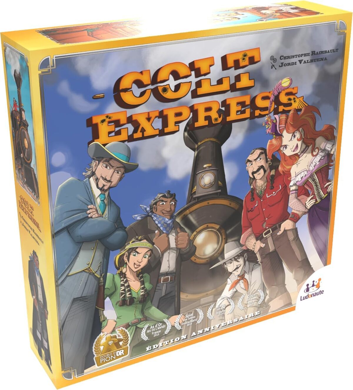 Test du jeu de société Colt Express de Ludonaute : aventure multicolore