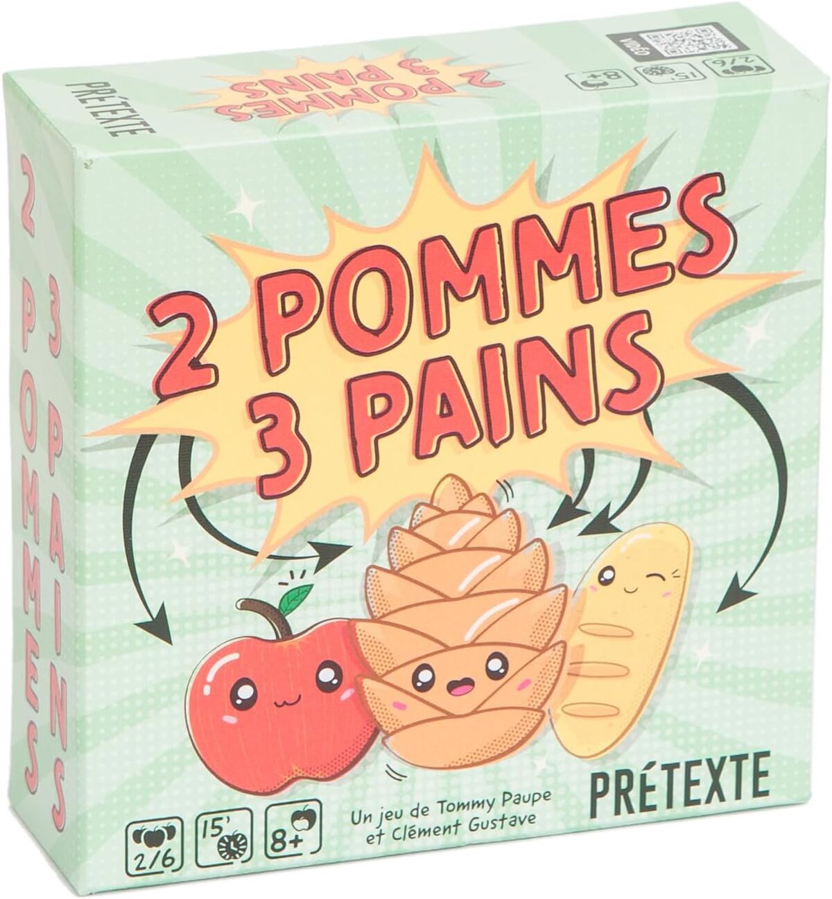 Test : "prétexte - 2 pommes 3 pains", le jeu d'ambiance familial incontournable