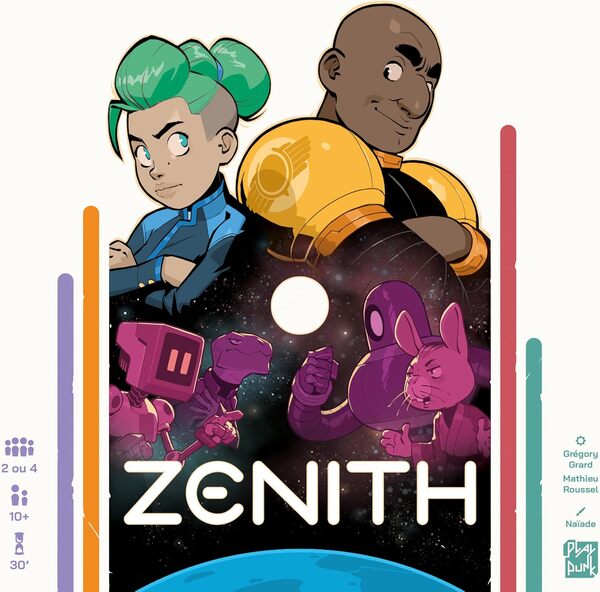 Asmodee - Zenith - Jeux de Société - Jeu de Stratégie pour 2 ou 4 Joueurs - Prenez Le Contrôle des Planètes pour Remporter la Partie - 30 Min - en Français - Playpunk Studio