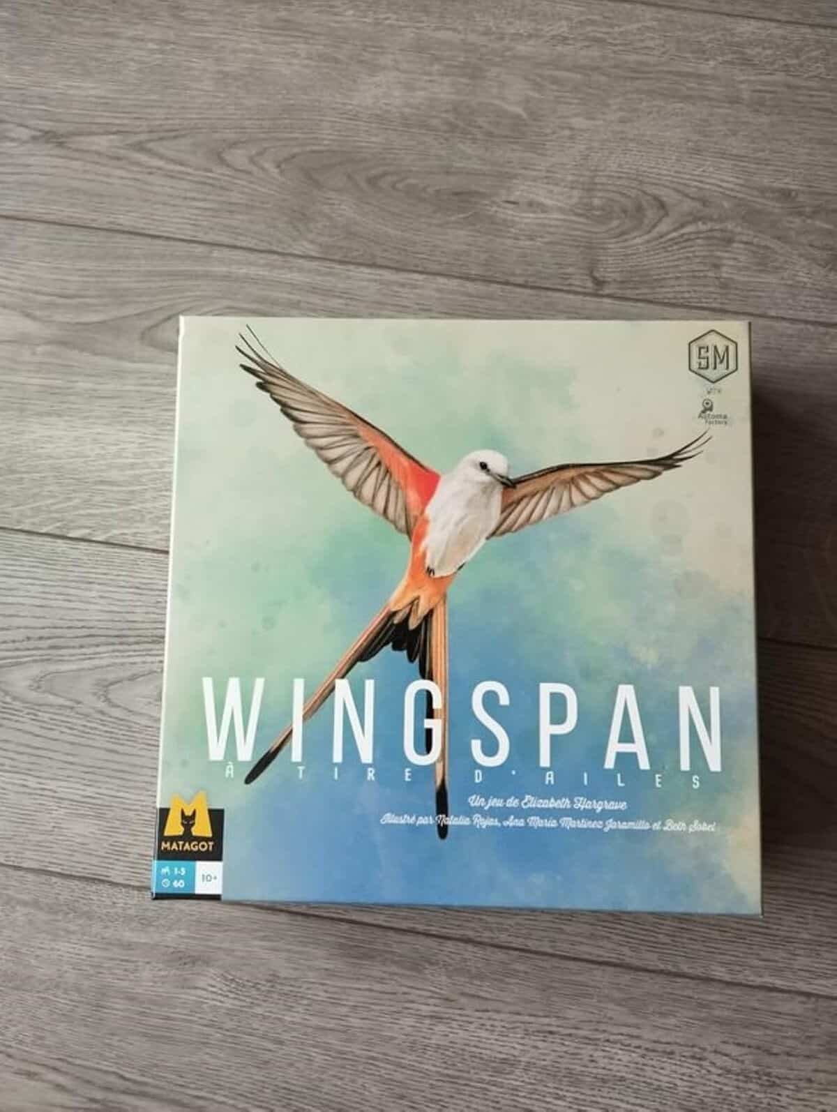 Test : jeu de plateau Matagot Wingspan et ses illustrations colorées
