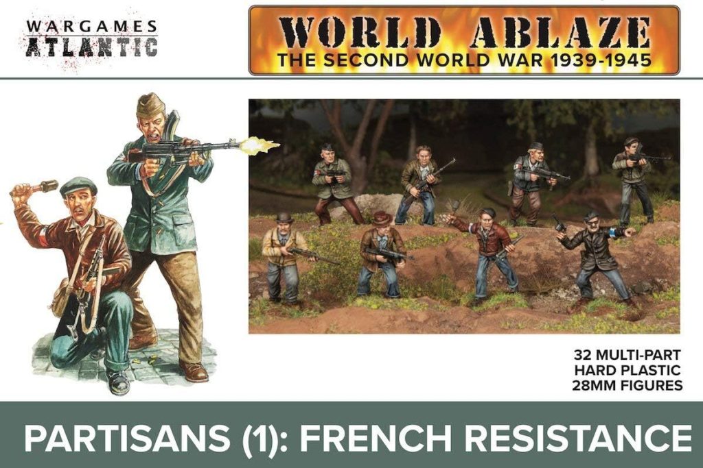 Test : wargames Atlantic Partisans Résistance française 28 mm