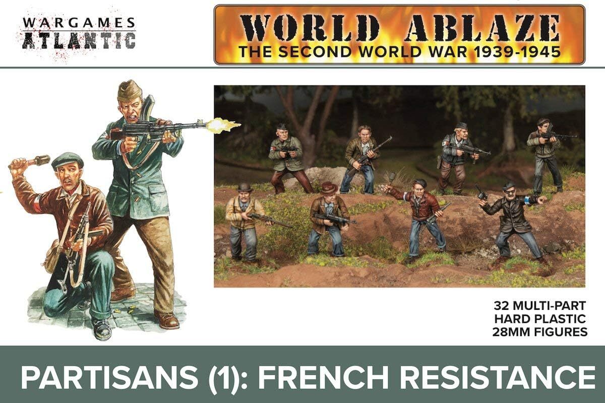 Test : wargames Atlantic Partisans Résistance française 28 mm