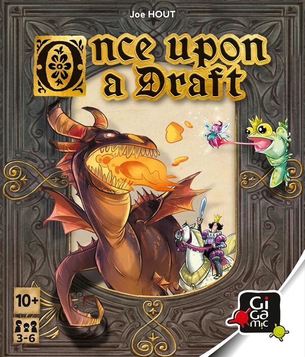 GIGAMIC - Once Upon A Draft - Un Jeu en 3 chapitres avec des Personnages de Contes et légendes - De 3 à 6 Joueurs - A partir de 10 Ans.