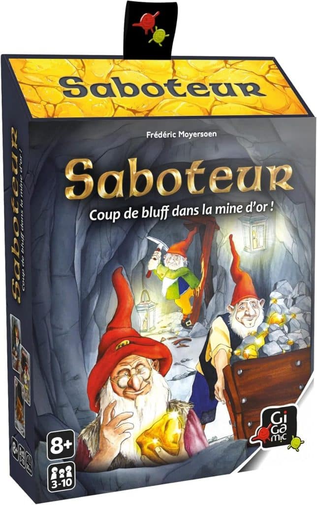 Test du jeu de cartes Saboteur Noir de Gigamic