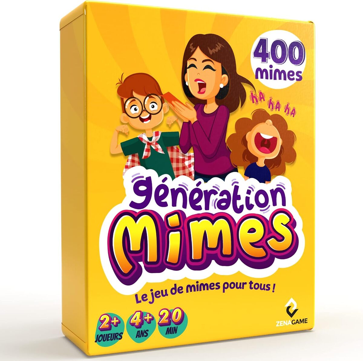 Test du jeu de société Zenagame Génération Mimes : ambiance garantie en famille