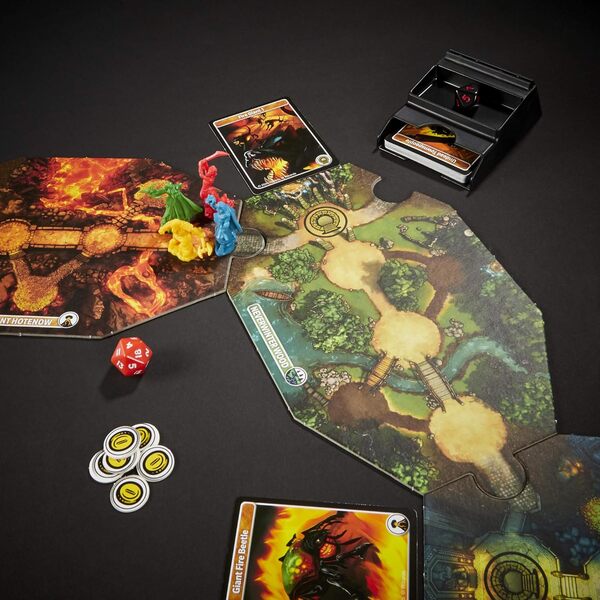 Hasbro Dungeons & Dragons Adventure Begins, Jeu de Plateau coopératif Fantastique, Initiation Rapide au Monde de D&D, Jeu Familial, dès 10 Ans