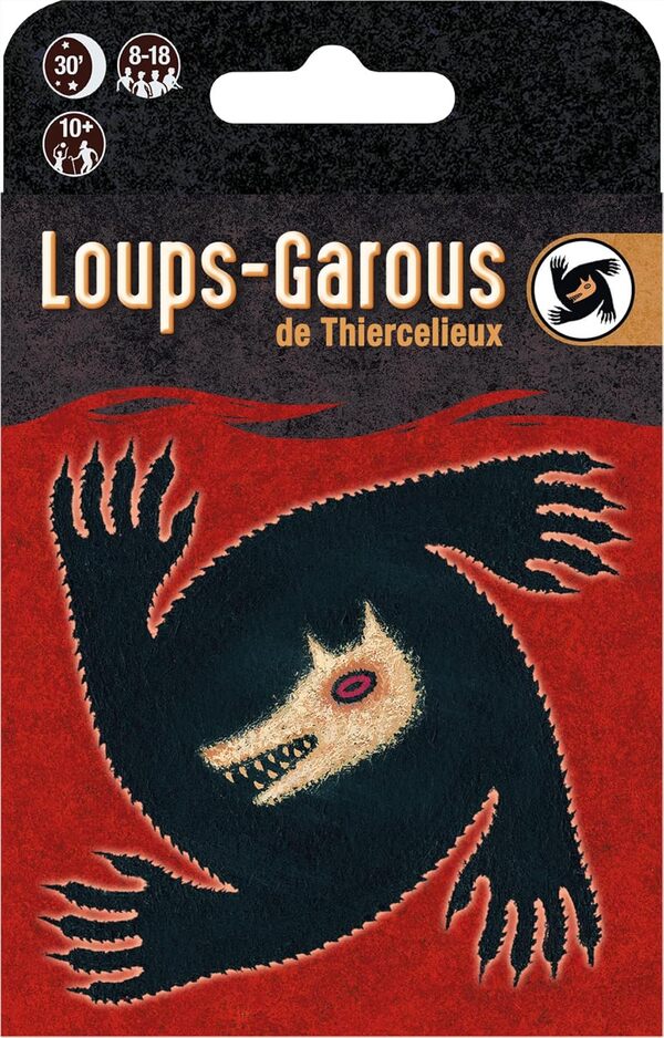 Loups GAROUS DE THIERCELIEUX - Nouvelle Édition de Base - Jeu de Société de Bluff pour Adultes et Enfants dès 10 Ans - Jeu d'Ambiance de 8 à 18 Joueurs - Jeu de Rôles en Version Française - 30 Min