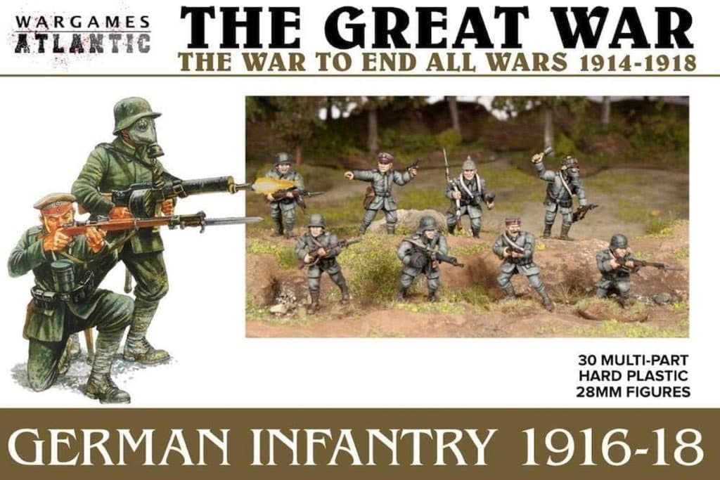 Test : figurines d'infanterie allemande 1916-18 de The Great War