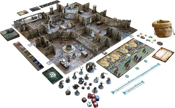 Battle Systems Maladum Dungeons of Enveron - Jeu de société fantastique pour 1 joueur à partir de 14 ans - Kit de démarrage avec terrain immersif solo, coopératif et jeu adversaire
