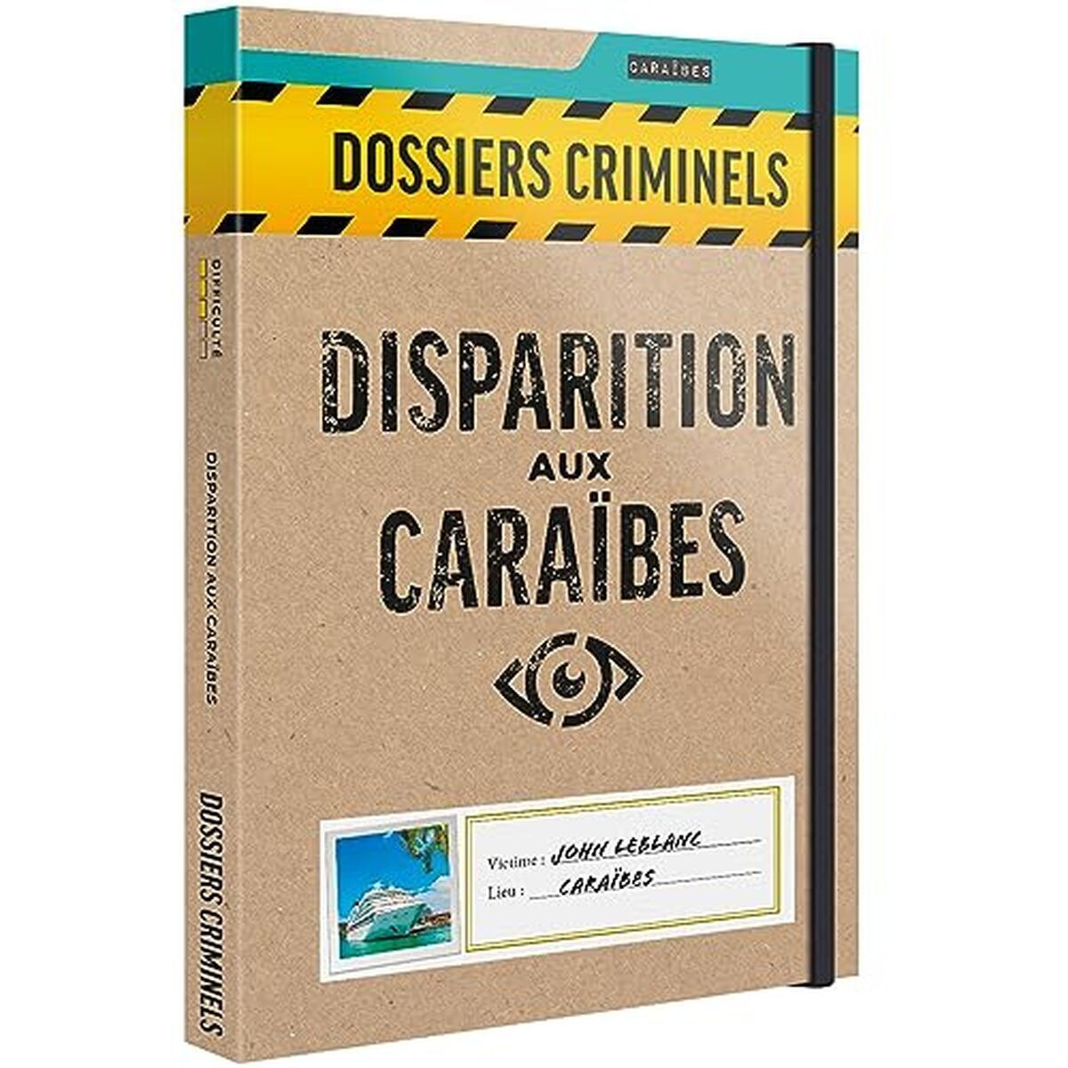 Test : jeu de société escape game - Dossiers Criminels, disparition aux Caraïbes