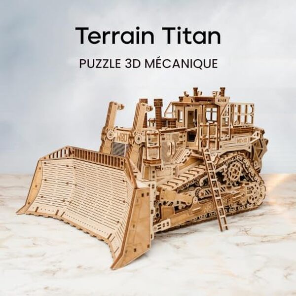 Découvrez notre test détaillé du puzzle 3D Wood Trick Terrain Titan. Avis sur cette maquette mécanique en bois, ses caractéristiques et son montage. 